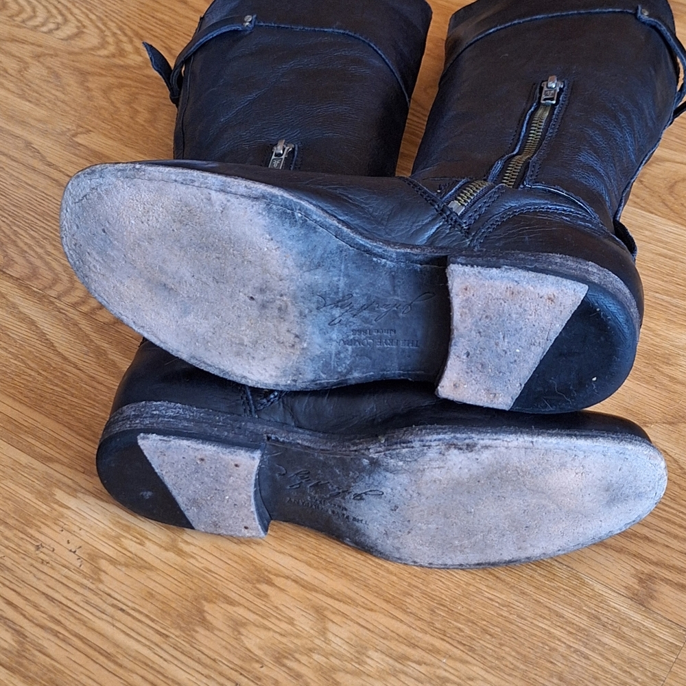 Frye Black Heeled Boots - Picture 11 of 15
